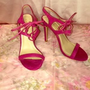 Liliana Tie-Up Open Toe Heels
